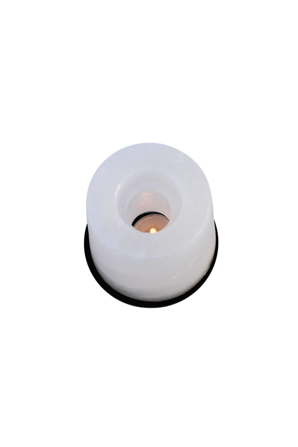 White Potohar Salt Candle Stand