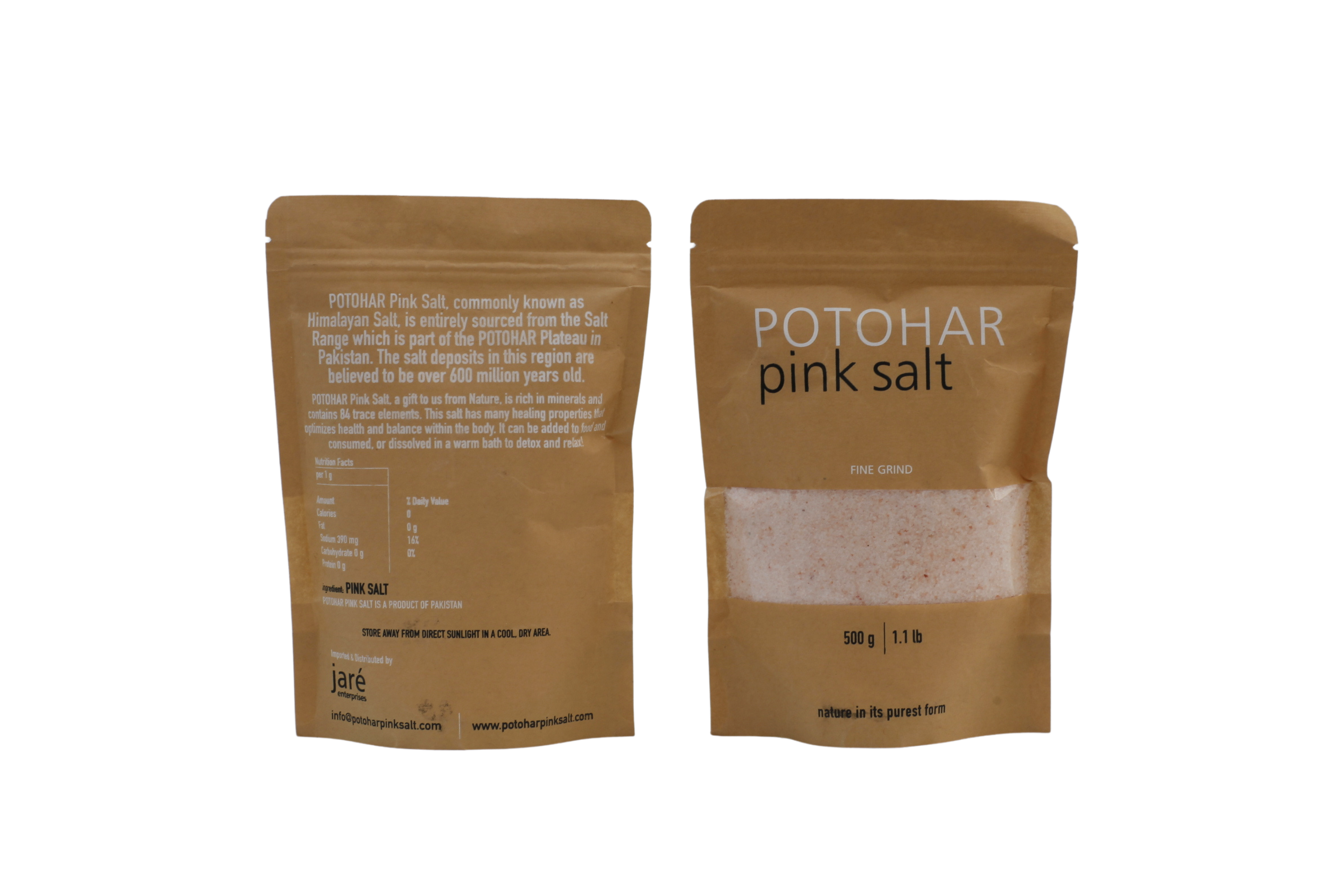 Pure Potohar Pink Salt [Fine Grind]