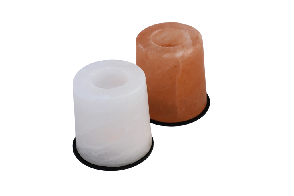 White Potohar Salt Candle Stand