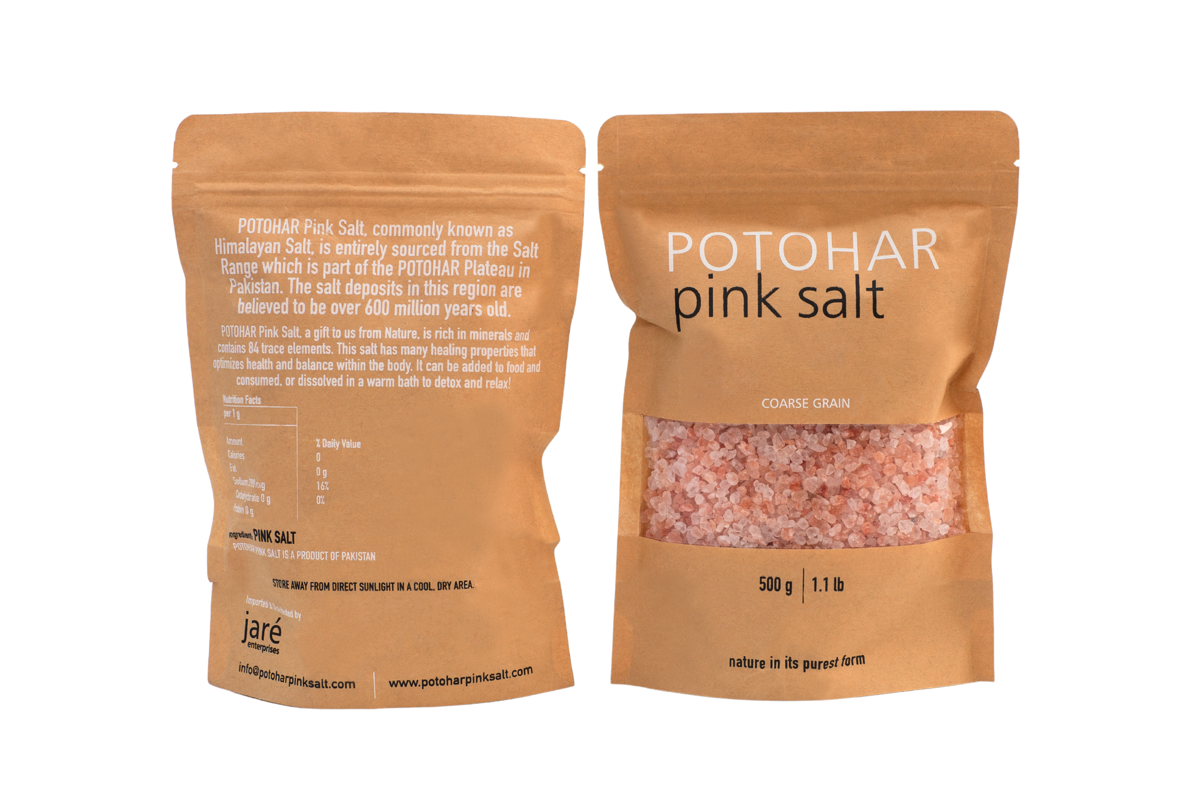 Pure Potohar Pink Salt [Coarse Grain]