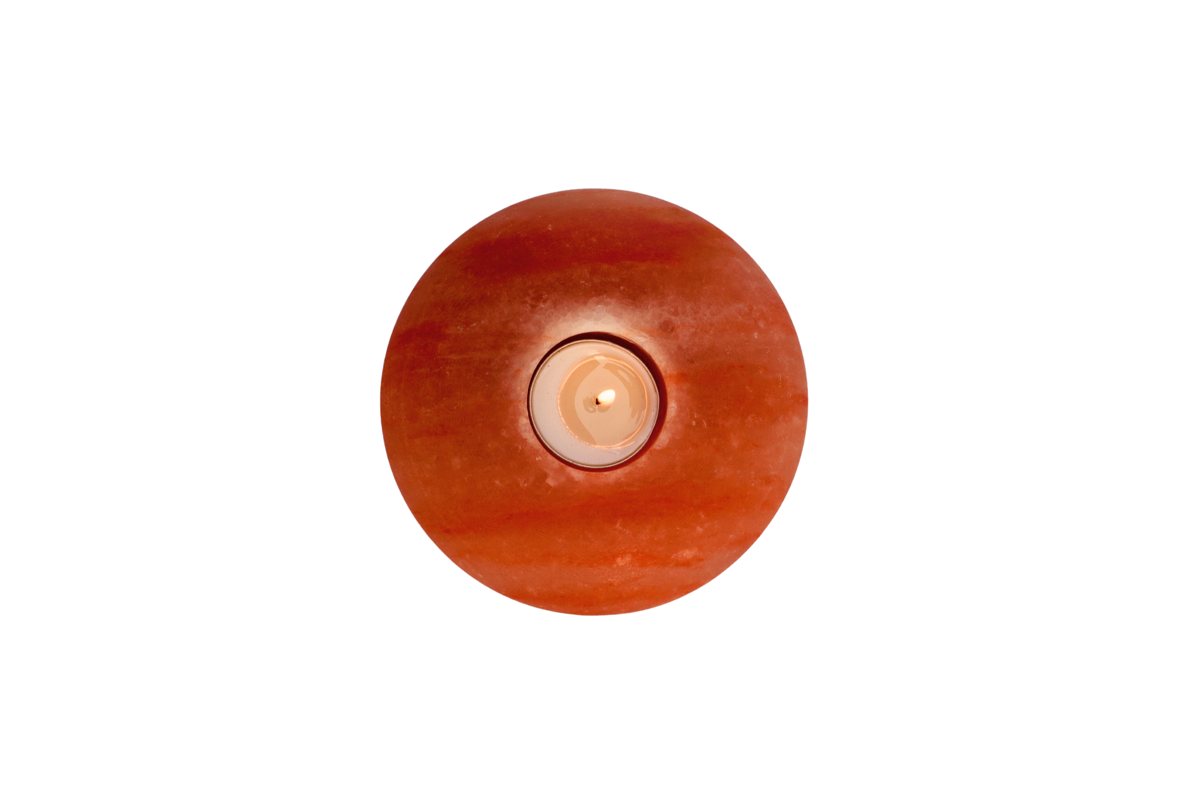 Pink Potohar Salt “UFO” Candle Stand