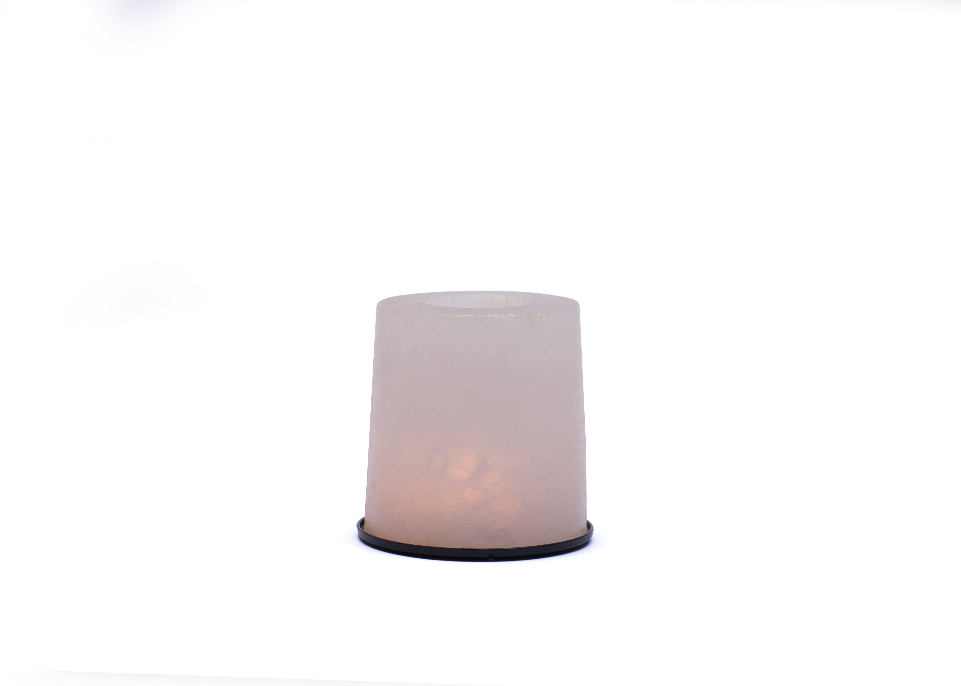 White Potohar Salt Candle Stand